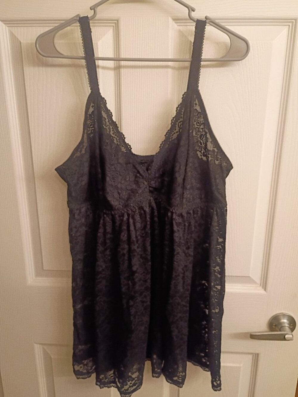Torrid black lace chemise nightie babydoll size 3